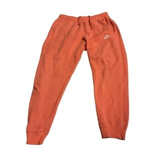 Nike Orange jogger Sweatpants with Elastic‎ Cuffs